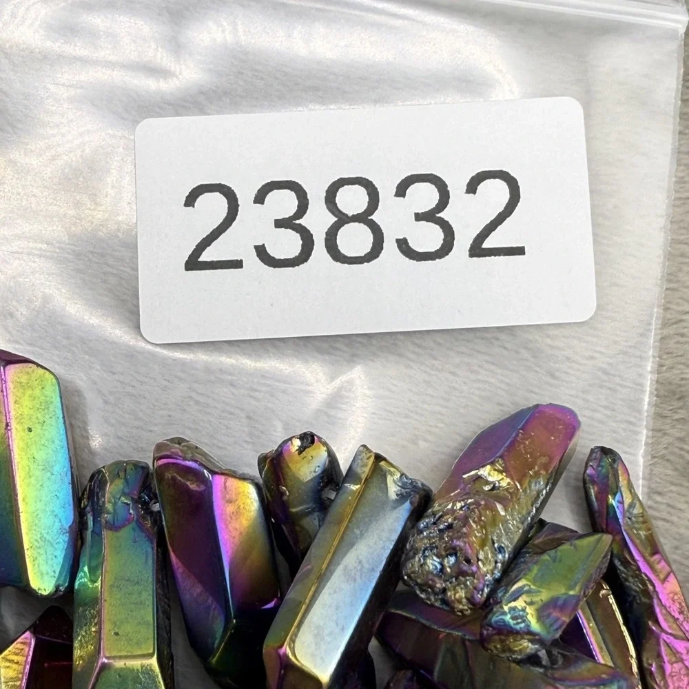 Statement Necklace Silver‎ Tone Peacock Oil Slick 17" - Picture 8 of 8